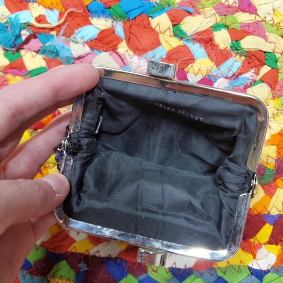 Victoria's Secret Black Sequin Coin Pouch - Picture 4 of 8